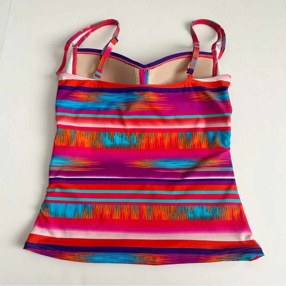 La Blanca Multicolor Tankini | Size 6